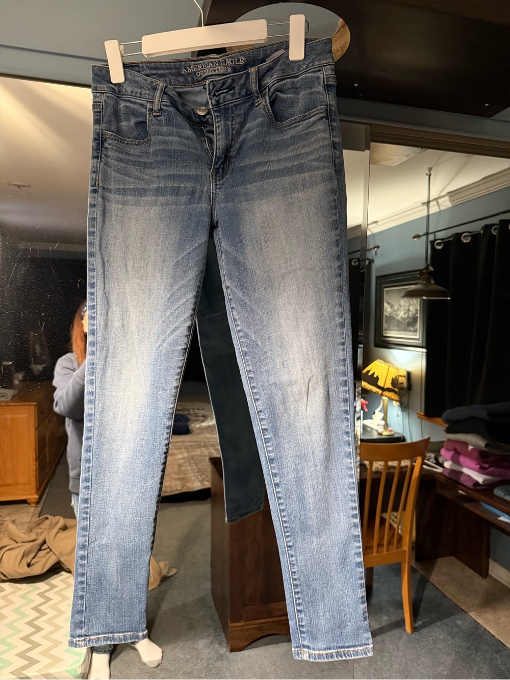 American Eagle Outfitters Light Wash Skinny Jeans